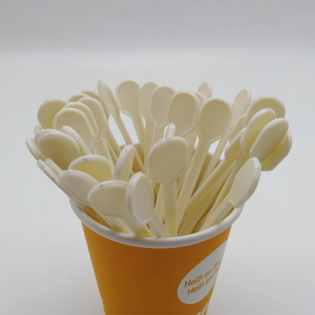 Best Price Biodegradable Disposable Plastic Corn Starch Stir Bar Mini Coffee Stirring Spoon